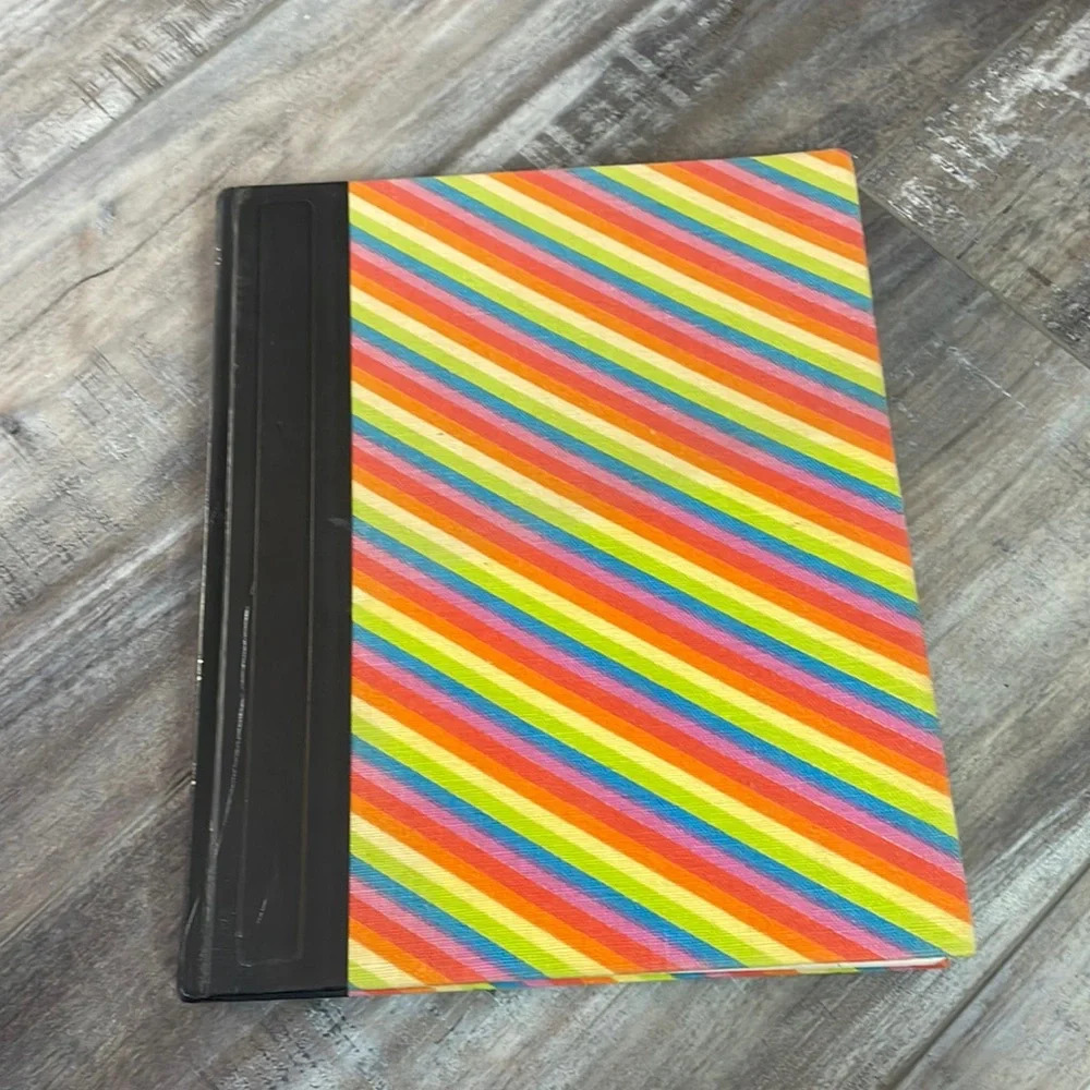 Diagonal Rainbow Fabric Decorative Coffee Table book